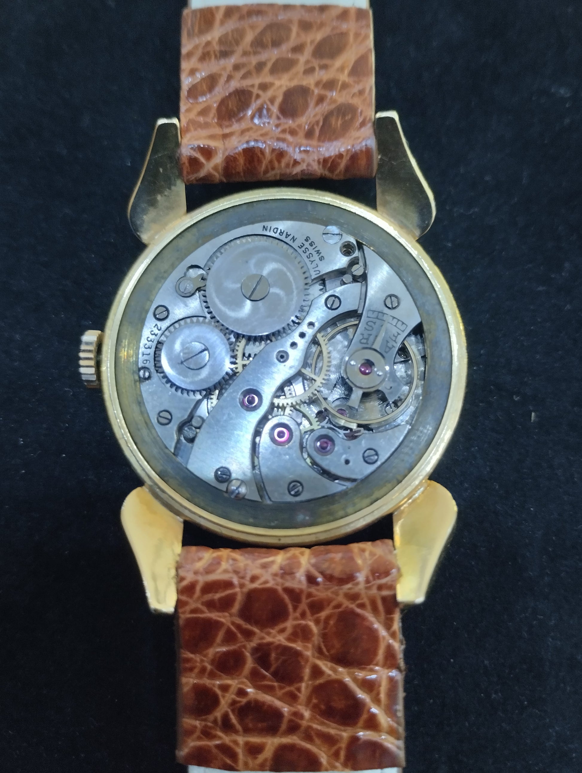 Ulysse Nardin Oro Rosa 18kt Vintage Anni '60 da Sera