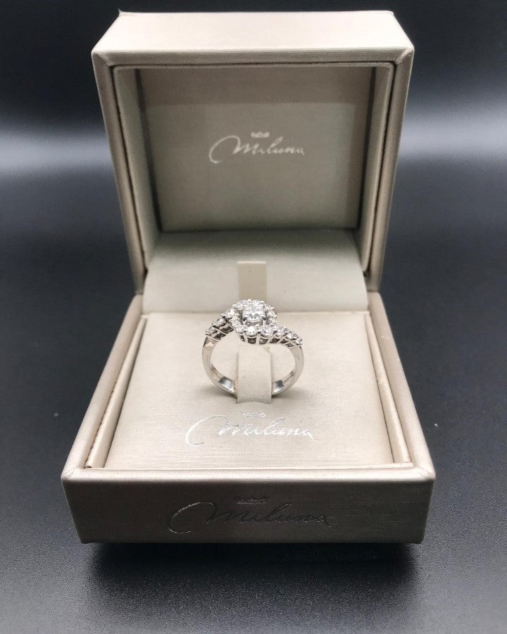 Anello Magic Miluna in Oro Bianco e Diamanti