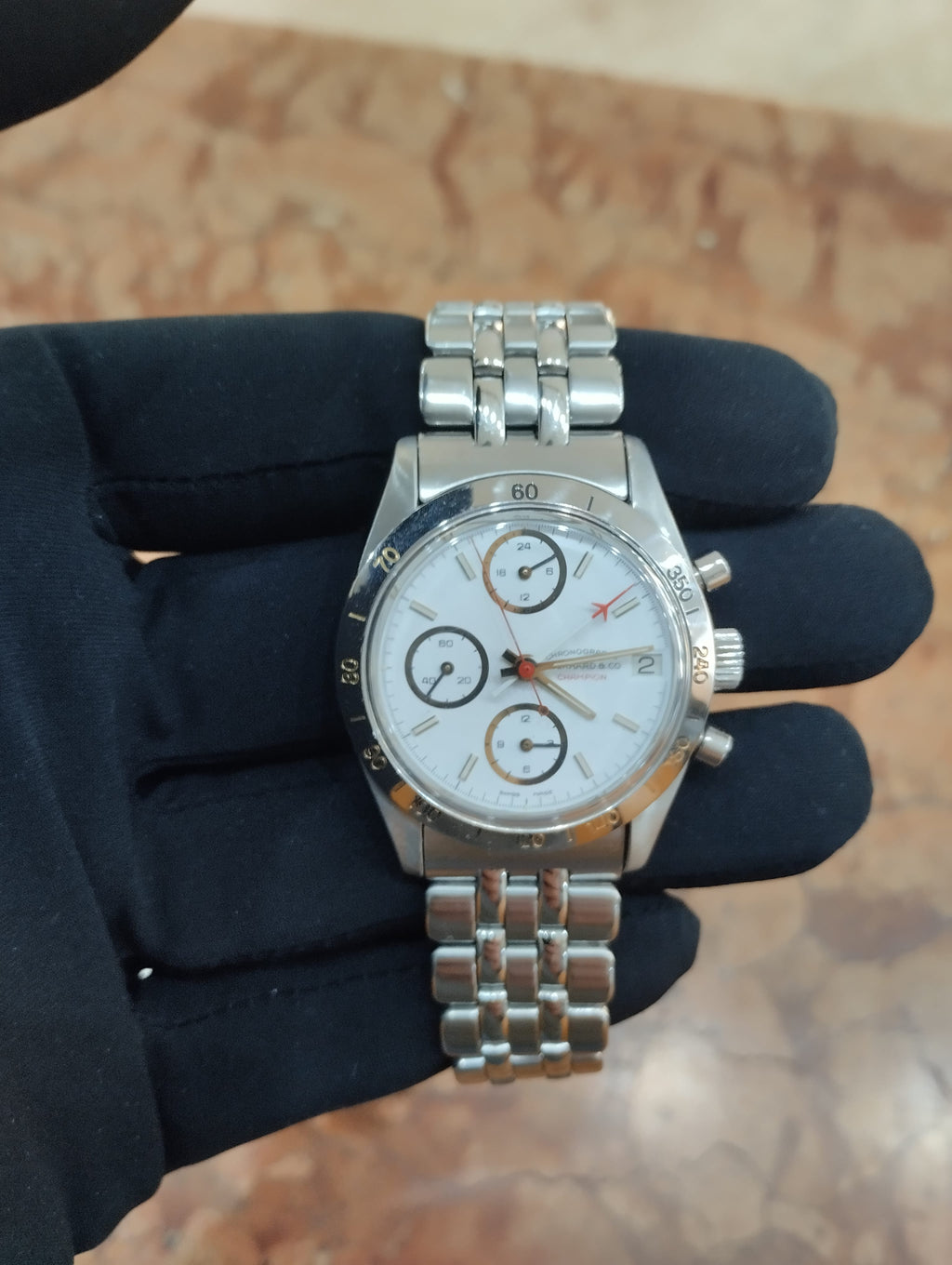 Eberhard & Co. Champion Ref. 31022 — Cronografo Acciaio