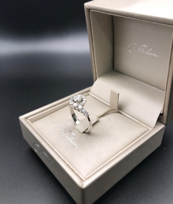 Anello Magic Miluna in Oro Bianco e Diamanti