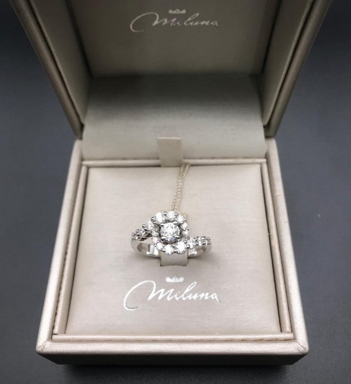 Anello Magic Miluna in Oro Bianco e Diamanti
