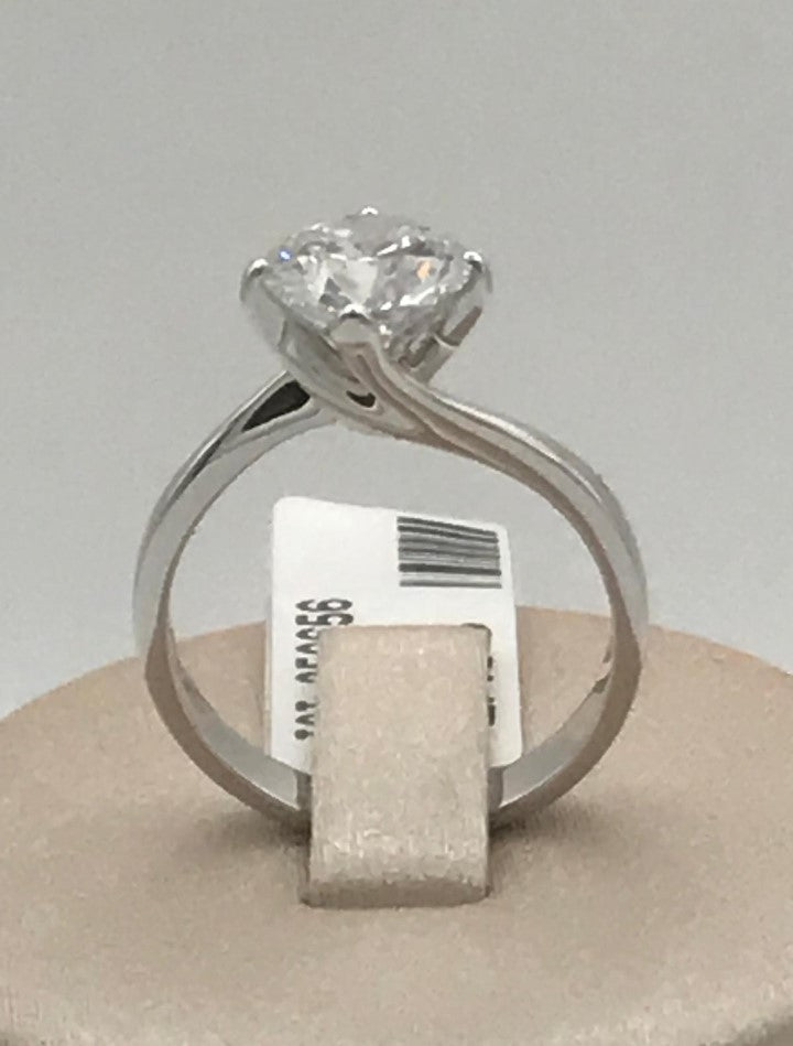 Anello Solitario ct.1,80 Oro Bianco e Diamante Lab Grown