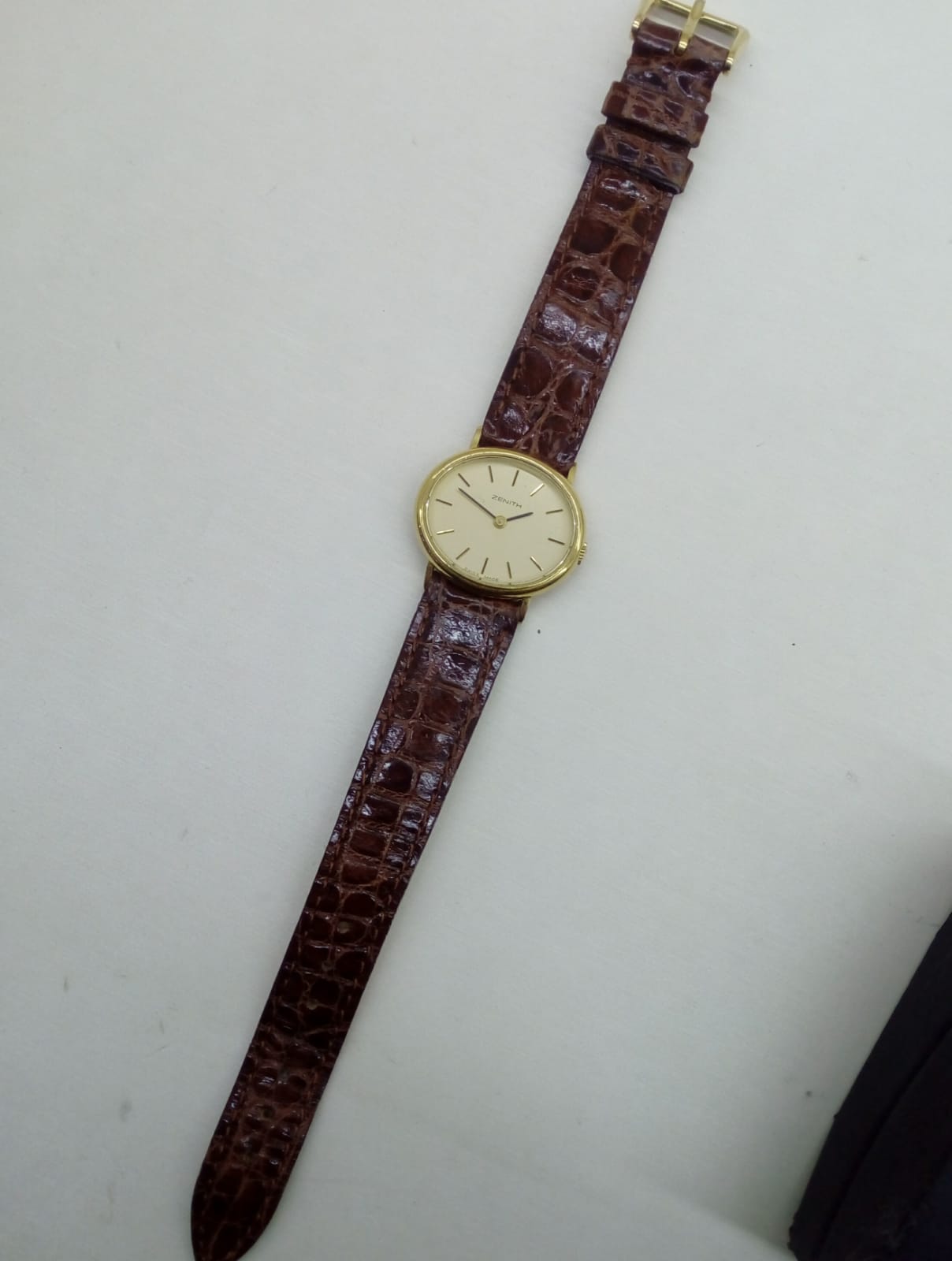 Zenith Oro Giallo 18kt Ref. 30 1810 305 Vintage — Cassa Ovale