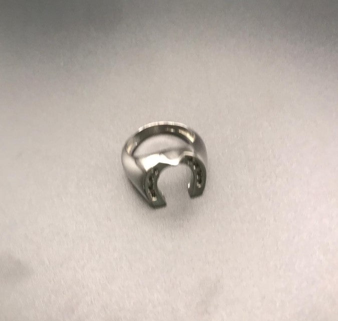 Anello Sigillo con Ferro Nero — Horse Fever