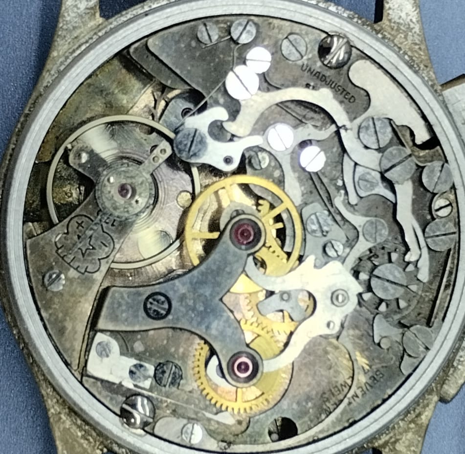 Buren Chronograph Vintage Anni '40 — Cronografo Due Registri