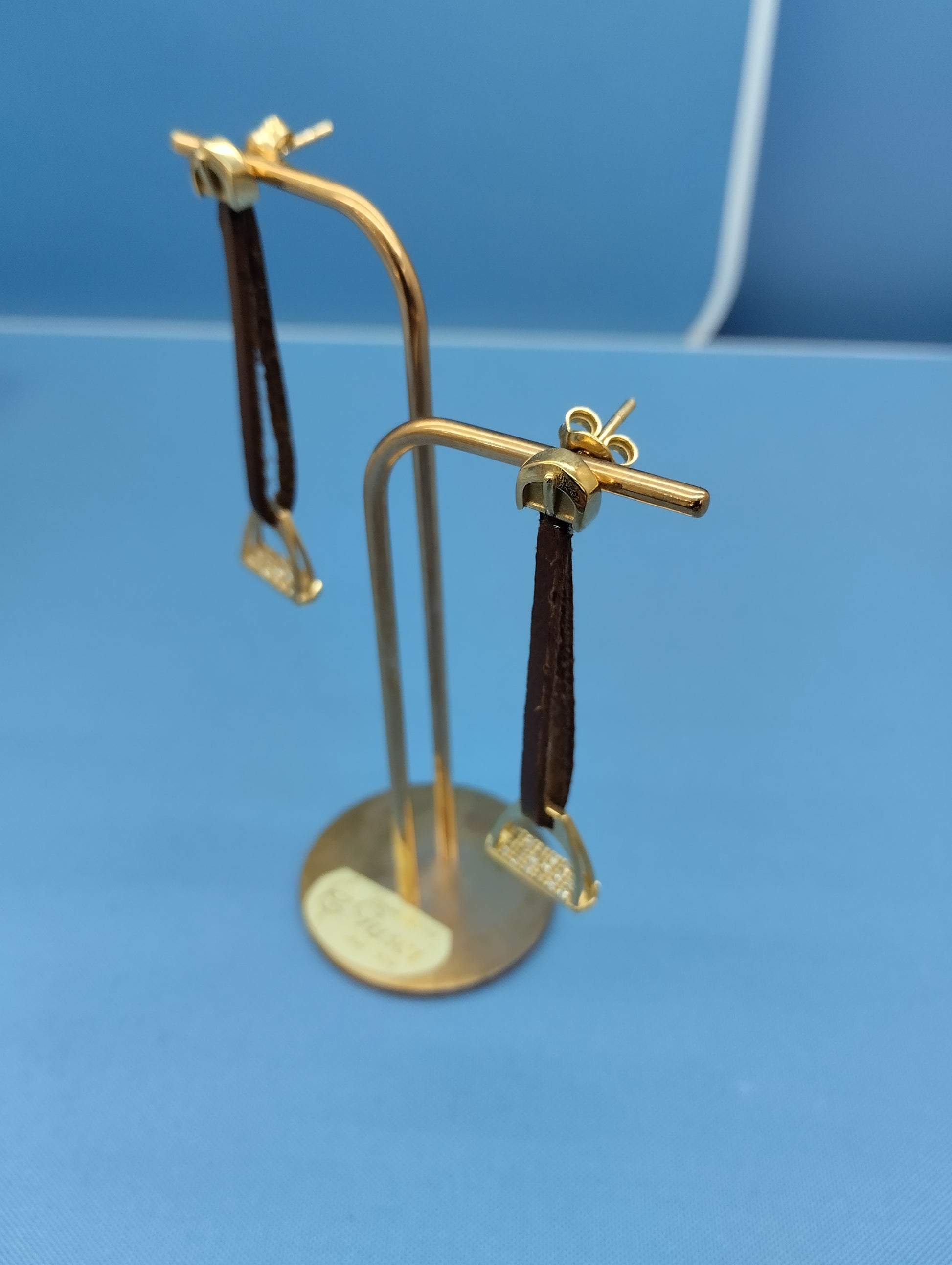 Orecchini a Staffa Oro e Diamanti — Horse Fever
