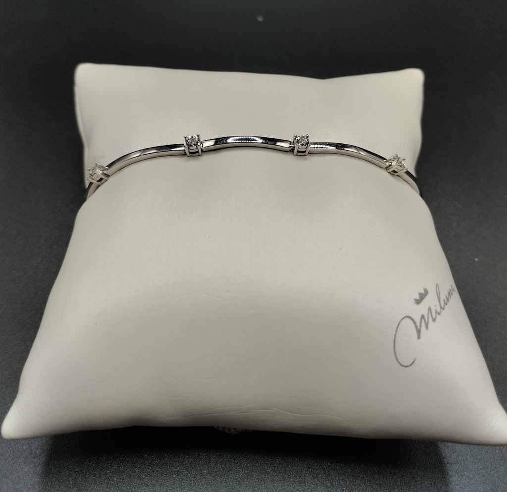 Bracciale Miluna in Oro Bianco e Diamanti