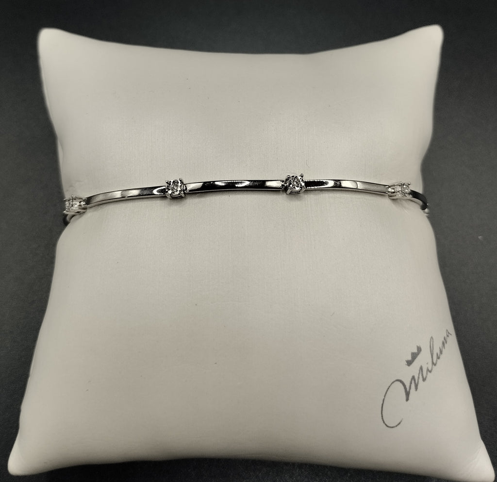 Bracciale Miluna in Oro Bianco e Diamanti