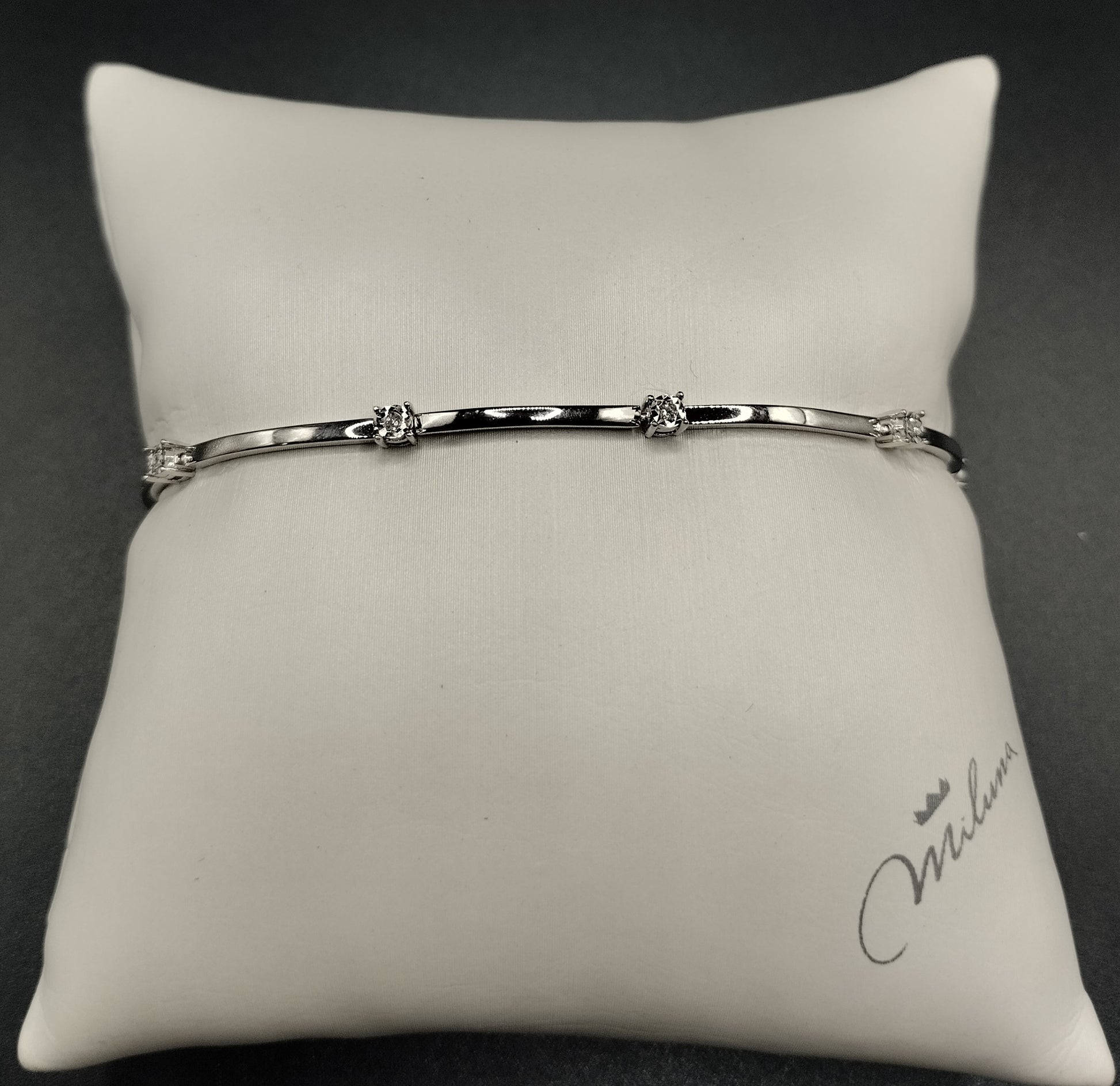 Bracciale Miluna in Oro Bianco e Diamanti