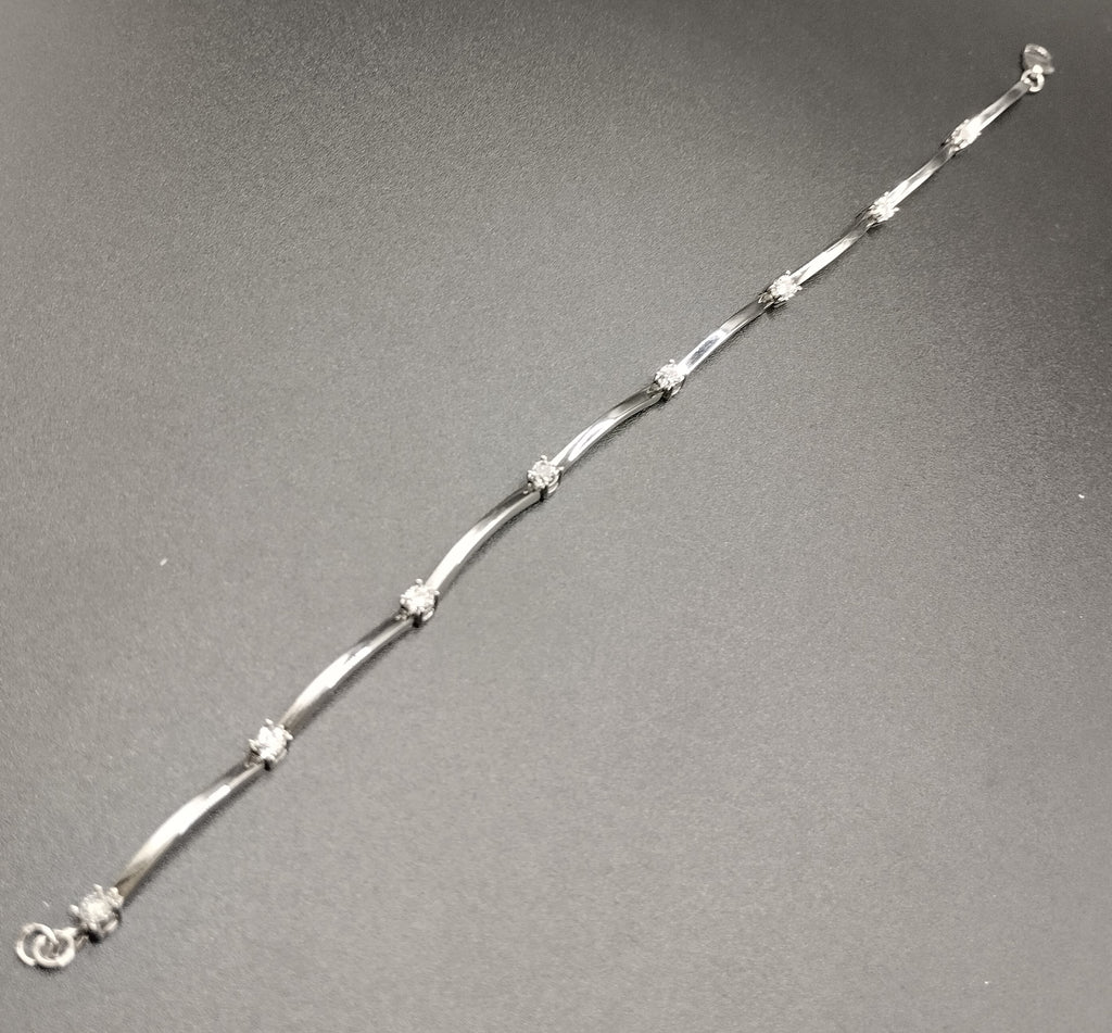 Bracciale Miluna in Oro Bianco e Diamanti